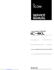 Icom IC-4KL Service Manual