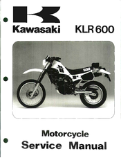 Manuel propriétaire Kawasaki KLR600 KLR 600 KL600-A1 owner's manual 