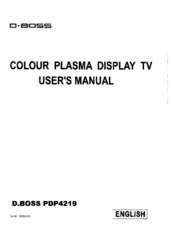 D-Boss PDP4219 User Manual