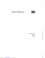 Smeg SA109-8 Instruction Manual