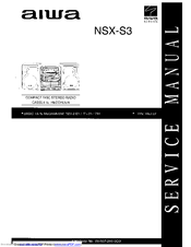 Aiwa NSX-S3 Service Manual