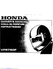 Honda 1992 VFR750F Owner's Manual
