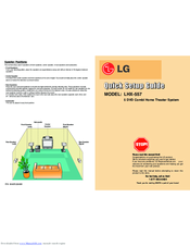 LG LHX-557 Quick Setup Manual
