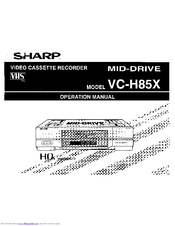 Sharp VC-H85X Operation Manual