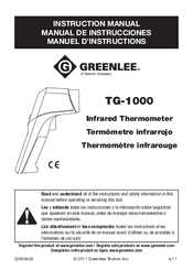 Greenlee TG-1000 Instruction Manual