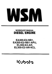 Kubota EL300-E2-AR Workshop Manual