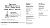 Panasonic KX-TG6411ML Operating Instructions Manual