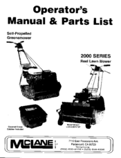 Mclane 2000 Series Manuals