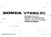 Honda VT250-FII Owner's Manual