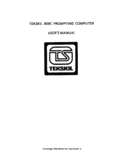 Tekskil 909C User Manual