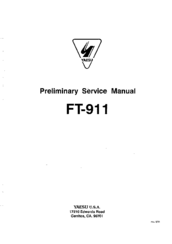 Yaesu FT-911 Preliminary Service Manual