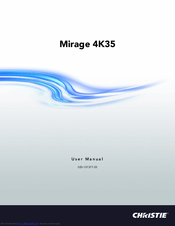 Christie Mirage 4K35 User Manual
