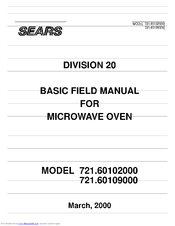 Sears 721.60109000 Basic Field Manual