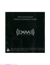 XM Satellite Radio SureConnect Installation Manual
