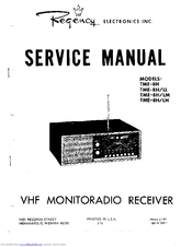 Regency TME-8H/LH Service Manual