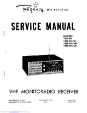 Regency TME-8H/LL Service Manual