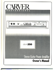 Carver GA250 Owner's Manual