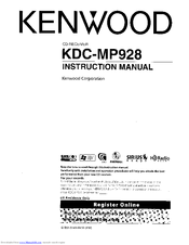 Kenwood kdc0mp928 Instruction Manual