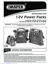 Draper PP12VLD Instruction Manual