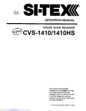 Sitex CVS-1410 Operation Manual