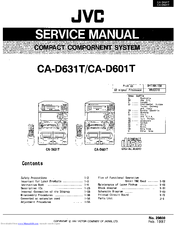 JVC CA-D601T Service Manual