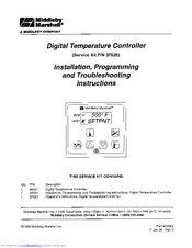 Middleby Marshall 37626 Installation, Programming And Troubleshooting Instructions