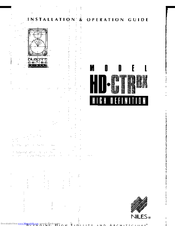 Niles HD-STRBX Installation And Operation Manual