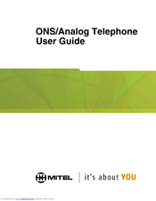 Mitel 3100 ICP - 4.0 L User Manual