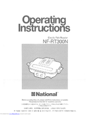 National NF-RT300N Operating Instructions Manual