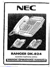 NEC Ranger DK-824 Operation Manual