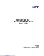 NEC Express5800/T120a-E N8100-1568F User Manual