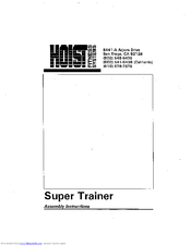 Hoist Fitness HR1 Super Trainer Assembly Instructions Manual