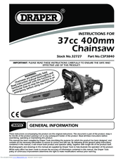 Draper CSP3840 Instructions For Use Manual