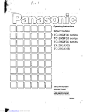 Panasonic TC-29GF35 series Operating Instructions Manual
