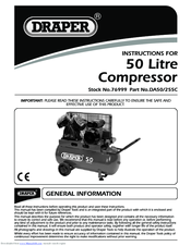 Draper DA255C Instructions For Use Manual