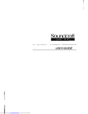 SoundCraft SAC100 User Manual