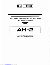 Icom AH-2 Instruction Manual