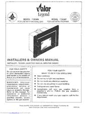 Valor Legend 736AN Installer's & Owner's Manual