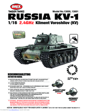 Taigen Tanks Russia KV-1 13000 Instruction Manual