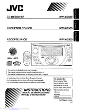 JVC KW-GX500 Instructions For Use Manual