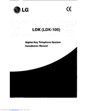 Lg LDK-100 Installation Instructions Manual