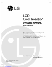 LG RM-20LZ50 Owner's Manual