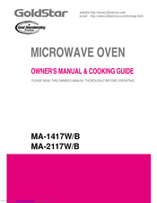 Goldstar MA-1417B Owner's Manual & Cooking Manual