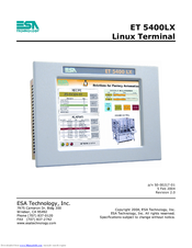 ESA Technology ET 5400LX User Manual