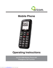 Oricom EZY120 Manual