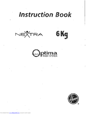 Hoover Nextra HNL7166 Instruction Manual