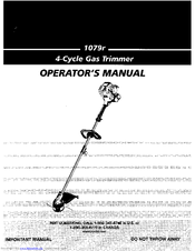 Ryobi 1079R Operator's Manual