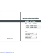Jade A4-D0103TM Operation And Installation Manual
