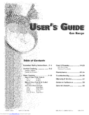 Maytag CG31600ADB User's  guide Manual