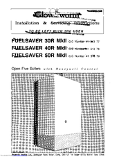 Glowworm Fuelsaver-40R-MkII Installation And Servicing Instructions
